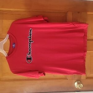 Vintage Red Champion t-shirt sixe large.